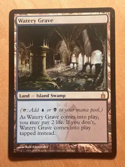 MTG Magic the Gathering Watery Grave Ravnica City of Guilds LP - Image 1