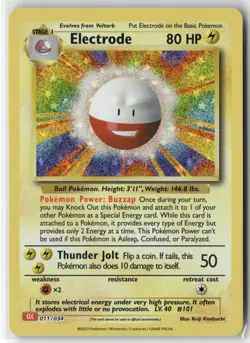 Electrode 011/034 Holo Classic Collection Trading Card Game Classic Pokemon NM - Image 1