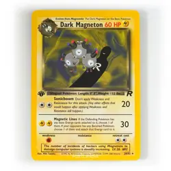 Pokemon - Dark Magneton - 1st Edition - Non Holo - 28/82 - Team Rocket - Rare - Image 1