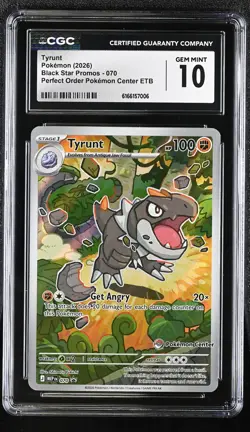 Tyrunt - 070 (Pokemon Center Exclusive) 070 Me: Mega Evolution Promo Holo CGC 10 - Image 1