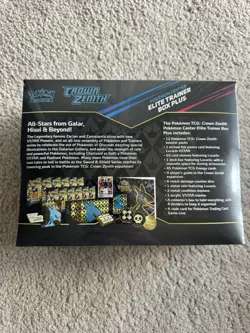 Pokemon Crown Zenith Pokemon centre Elite Trainer Box - Sealed Slight Damage - Image 5