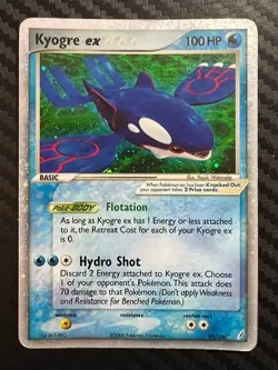 Pokemon Kyogre ex 95/100 Crystal Guardians Ultra Rare Holo EX DMG - Image 1