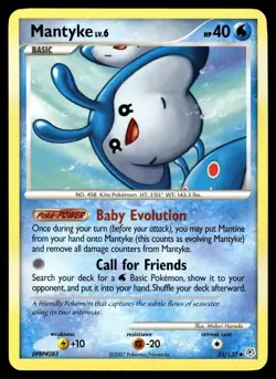 Mantyke 55/130 Uncommon Diamond & Pearl Pokemon Lightly Played - Image 1