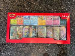 Pokemon TCG Scarlet & Violet Prismatic Evolutions Mini Tins 8 Pack - Sealed - Image 1