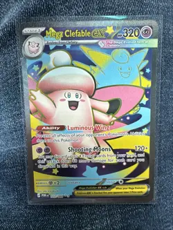 The Pokemon Company Mega Clefable EX 103/088 Me03 Secret Rare Full Art Holo EN - Image 1