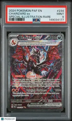 2024 Pokemon Paldean Fates Charizard EX Special Illustration Rare PSA 9 234/91 - Image 1