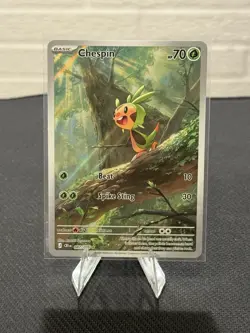 Pokemon TCG Chaos Rising Chespin Full-Art Illustration Rare 087/086 - Image 1