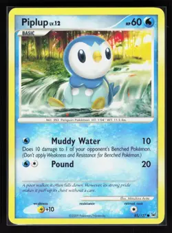 Piplup Common Pokemon Platinum 85/127 MP - Image 1