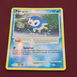 Piplup 72/100 Reverse Holo Pokemon TCG Majestic Dawn LP - Image 2