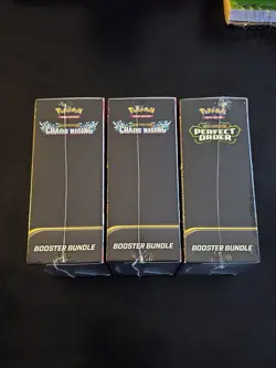 2 Chaos Rising And 1 Perfect Order Booster Bundles (Lot Of 3) Pokemon TCG - Image 2