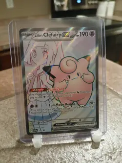 Pokemon TCG Lillie's Clefairy EX SVP 195 Journey Together Full Art Promo (LP/NM) - Image 1