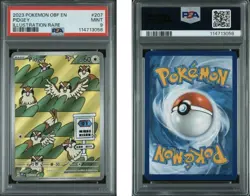 Pokemon 2023 Obsidian Flames Pidgey 207/197 Holo Illustration Rare EN PSA 9 - Image 3