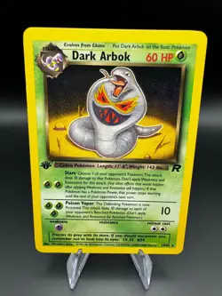Dark Arbok 19/82 Rare Team Rocket Pokemon 1st Edition Near Mint Team Rocket - Image 1