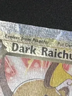 Pokemon Dark Raichu Legendary Collection Reverse Holo Holo 7/110 Rare Damaged - Image 5