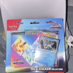 9 Pokemon TCG Prismatic Evolutions Tech Sticker Collection Packs Promo Eevee - Image 3