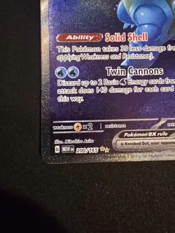 Pokemon TCG Blastoise EX Scarlet & Violet 151 Full Art - Image 4