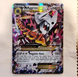 Pokemon TCG M Aggron EX 94/119 XY Primal Clash (PRC) MEGA EX Full Art Holo EN - Image 1