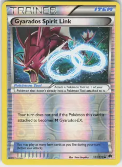 Gyarados Spirit Link 101/122 Uncommon BREAKpoint Pokemon Reverse Holo LP - Image 2