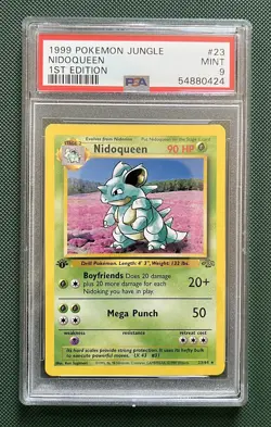 PSA 9 Pokemon Nidoqueen 1st Edition Jungle (23/64) Mint - Image 1