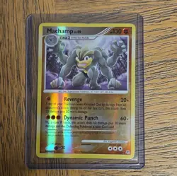 Pokemon Machamp 31/130 Diamond & Pearl Rev Holo Rare LP - Image 1