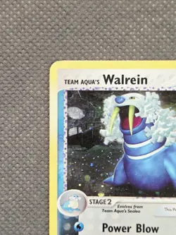 Team Aqua's Walrein 6/95 Holo Rare EX Team Magma vs Team Aqua Pokemon 2004 - Image 3