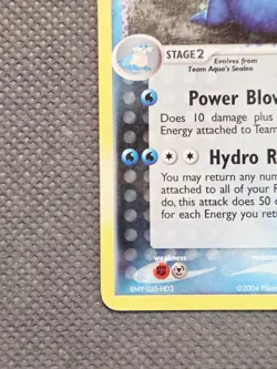 Team Aqua's Walrein 6/95 Holo Rare EX Team Magma vs Team Aqua Pokemon 2004 - Image 5