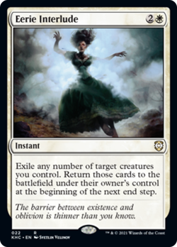Eerie Interlude Kaldheim Commander PLD White Rare MAGIC GATHERING CARD ABUGames - Image 1