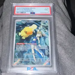 Pokemon Misty's Psyduck 193/182 Sv10 Destined Rivals PSA 9 IR Holo EN 2025 - Image 1