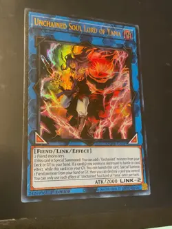 Yu-Gi-Oh! TCG Unchained Soul Lord of Yama Ultra Rare 1st Edition NM DUNE-EN049 - Image 1