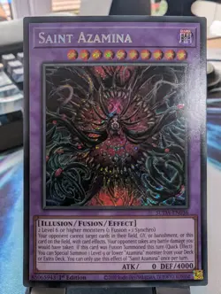 YuGiOh! Saint Azamina SUDA-EN036 Secret Rare 1st Ed - Image 1
