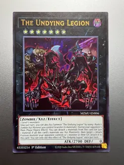 Yugioh - The Undying Legion Ultra Rare MZMU-EN006, Near Mint, 1st Edition - Image 1
