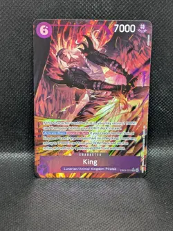 One Piece OP14 The Azure Sea’s Seven - King EB04-031 R Alternate Art ENGLISH - Image 1
