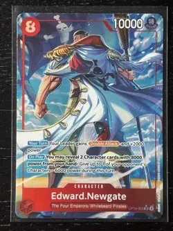 Edward Newgate (SR) ALT ART OP16-003 One Piece TCG The Time Of Battle NM - Image 1