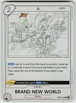 Foil BRAND NEW WORLD EB02-040 Rare Extra Booster: Anime 25th Collection NM - Image 1