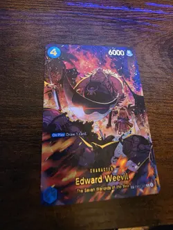 One Piece Edward Weevil (EB01-023/105) EB01 Memorial Collection NM Foil SP - Image 1