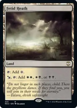 MTG English Fetid Heath NM Normal Commander: Streets of New Capenna - Image 1