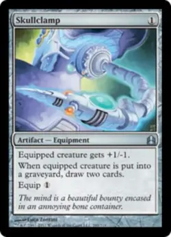 MTG Skullclamp, Light Play, English Commander 2011 - Image 1