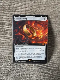 The One Ring (Extended Art) NEAR MINT Condition: Universes Beyond: LOTR: MTG - Image 1