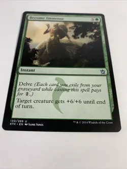 Magic the Gathering MTG Become Immense (130) Khans of Tarkir LP - Image 2