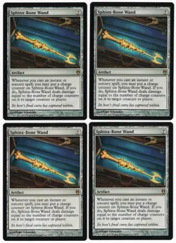 Sphinx-Bone Wand x4 4x 2012 Duel Decks: Izzet vs. Golgari PLAYSET MTG NM AZ2 - Image 1