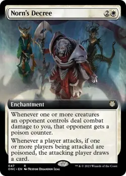 MTG English Norn's Decree (Extended Art) NM Normal - Image 1