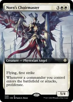 MTG English Norn's Choirmaster (Extended Art) NM Normal - Image 1