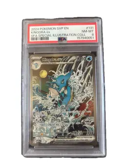2024 POKEMON SVP EN-SV BLACK STAR PROMO #131 KINGDRA EX PSA 8 - Image 1