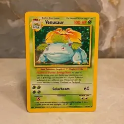 Pokemon Company Venusaur Base Set Holo Rare #15/102 1999 - Image 1