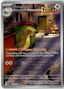 Gumshoos 153/132 Illustration Rare Mega Evolution Pokemon Holo NM/M - Image 1