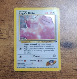 Nintendo Pokemon Koga's Ditto 10/132 Gym Challenge Holo Rare 40 HP Unlimited - Image 1