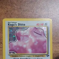 Nintendo Pokemon Koga's Ditto 10/132 Gym Challenge Holo Rare 40 HP Unlimited - Image 2