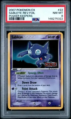 2007 Pokemon EX Power Keepers Sableye-Reverse Foil #22 NM-MT 8 *NEWLY GRADED* - Image 1