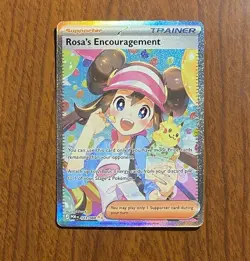 Rosa's Encouragement SIR Special Illustration Rare Pokemon 123/088 Perfect Order - Image 1