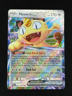 Meowth ex 062/088 Double Rare Perfect Order Pokemon NM - Image 1